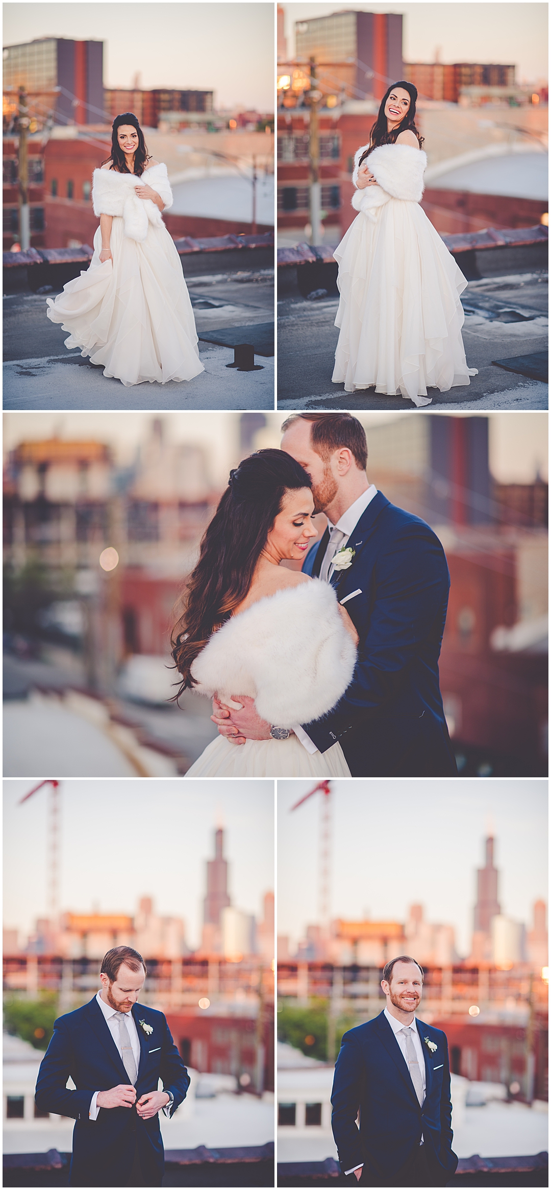 Romantic Blush & Gold Wedding Day at Room 1520 in Chicago, Illinois with Chicagoland Wedding Photographer Kara Evans Photographer