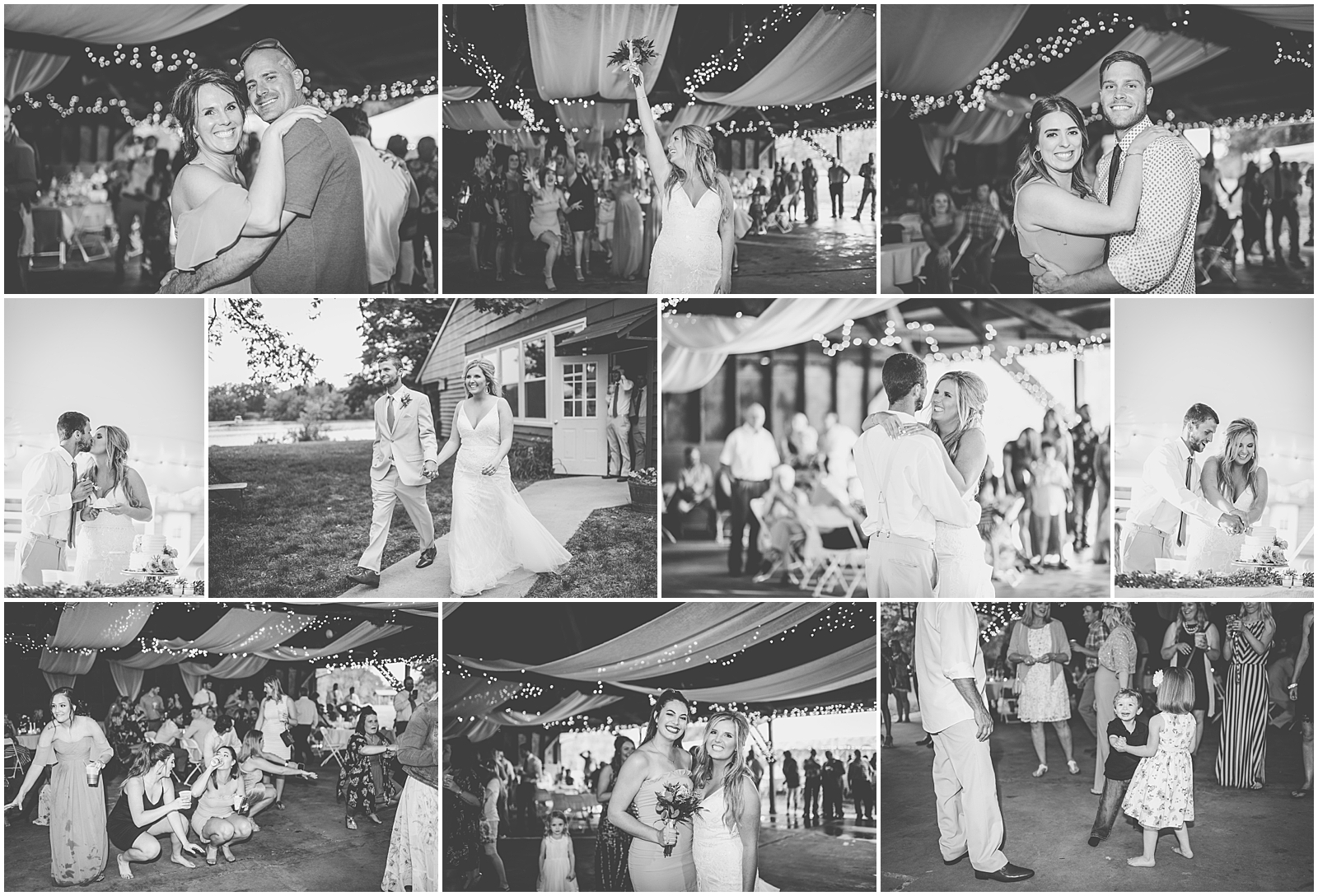 Boho wedding day at Hamilton's on the Lake in Jacksonville, Illinois with Chicagoland wedding photographer Kara Evans Photographer.