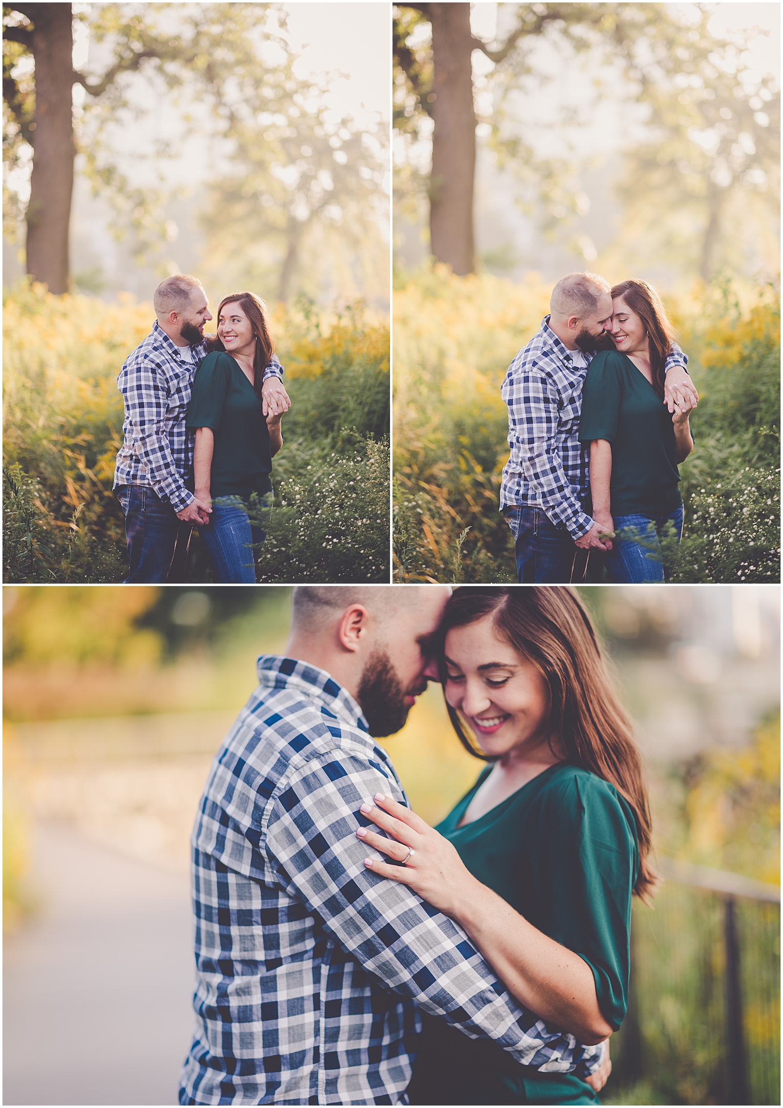 Colleen and Joel's Lincoln Park Nature Boardwalk engagement session in Chicago, Illinois with Chicagoland wedding photographer Kara Evans Photographer.