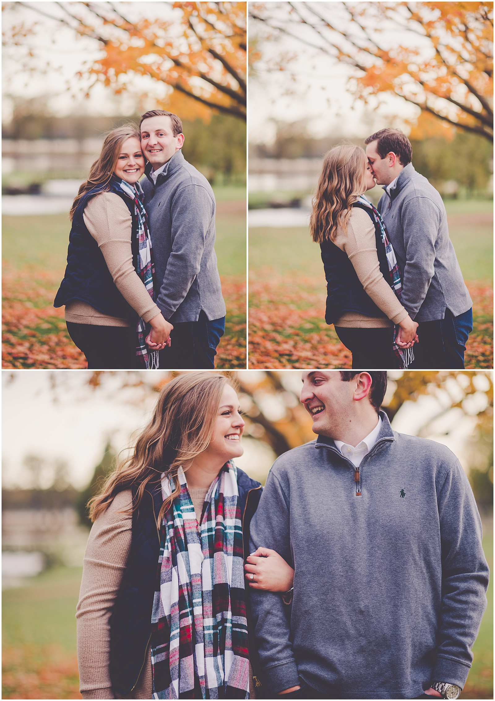 Meredith and Ryan's downtown Kankakee engagement photos and Kankakee Country Club engagement session in Kankakee with Chicagoland photographer Kara Evans Photographer.