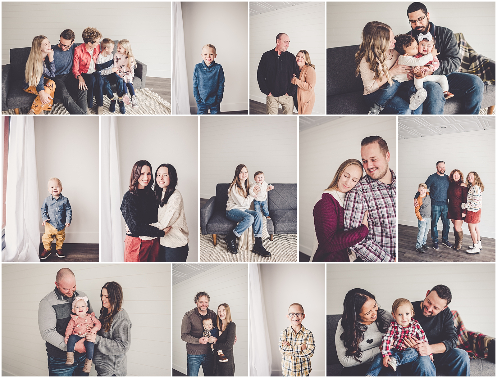 Fall mini sessions at the natural light Studio 388 owned by Kara Evans Photographer in Kankakee, Illinois.
