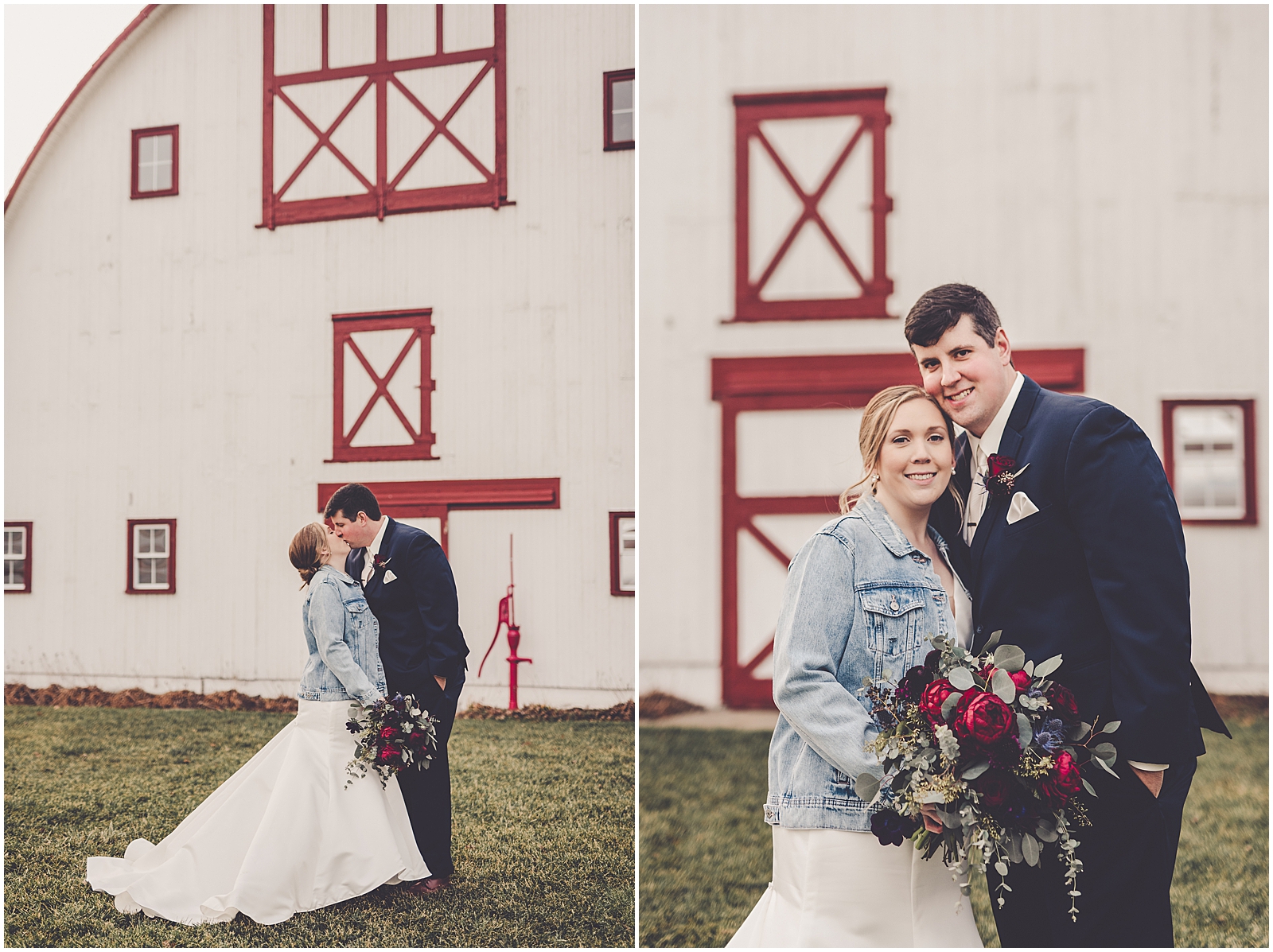 Katelynn & Jamey's winter Hudson Farm wedding day in Urbana, Illinois with Chicagoland wedding photographer Kara Evans Photographer.