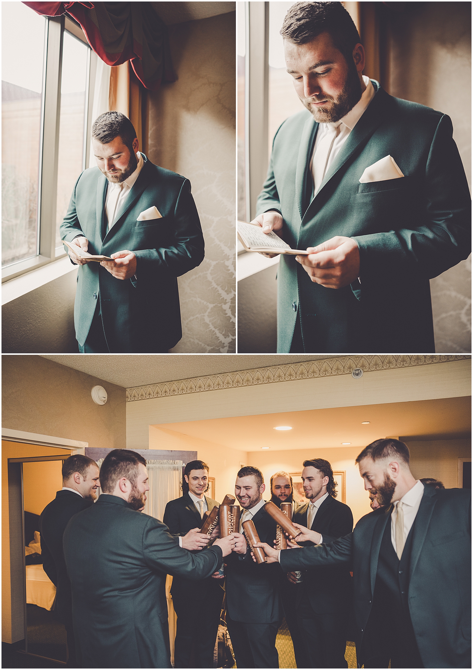 Andrea & Zach's wedding at The BRIX on the Fox in Carpentersville, IL with Chicagoland wedding photographer Kara Evans Photographer.