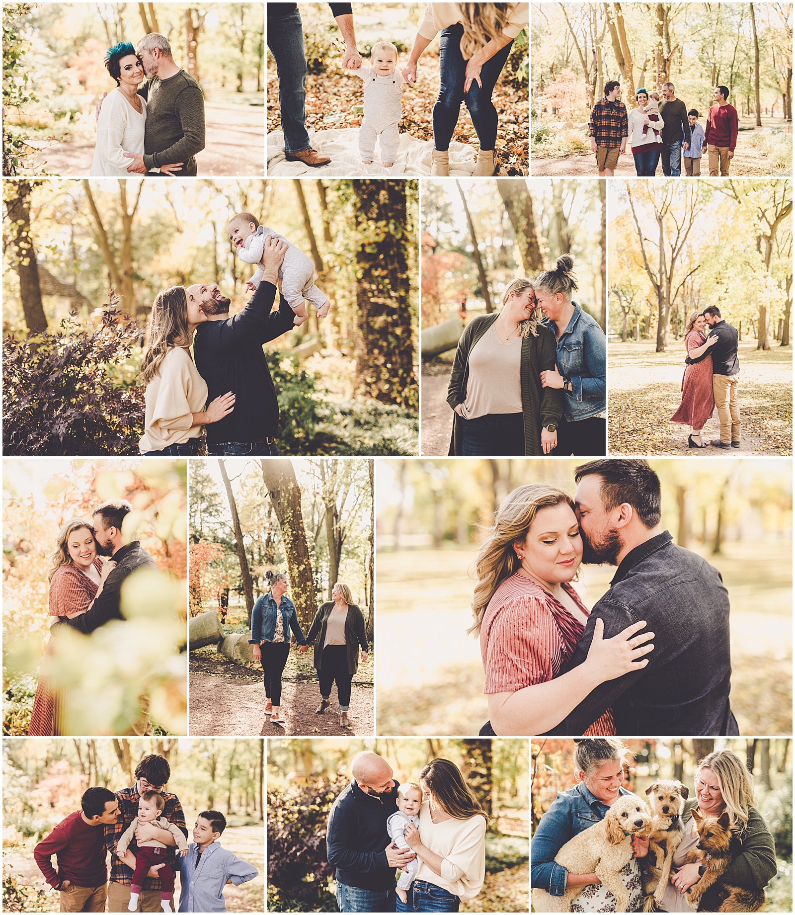 Fall mini session photos at Governor Small Memorial Park in Kankakee, Illinois with Chicagoland wedding photographer Kara Evans Photographer.