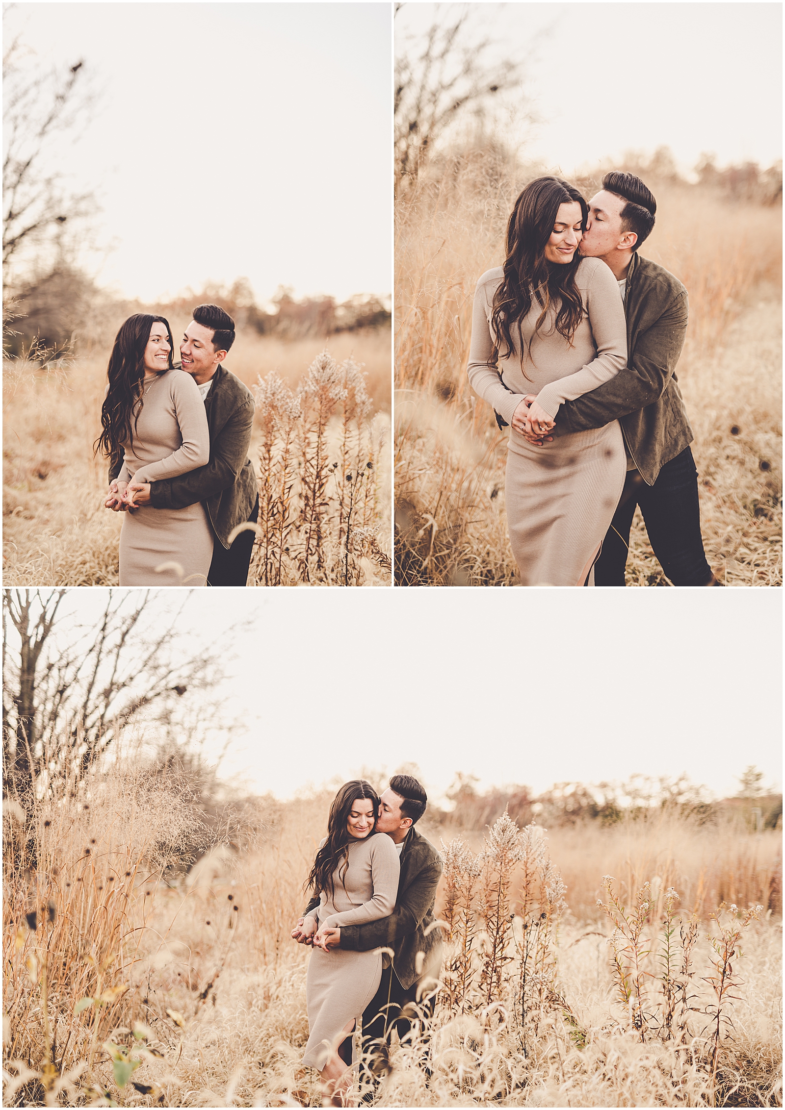 Alyssa & Paul's engagement photos at the Kankakee River State Park in Bourbonnais with Chicago wedding photographer Kara Evans Photographer.