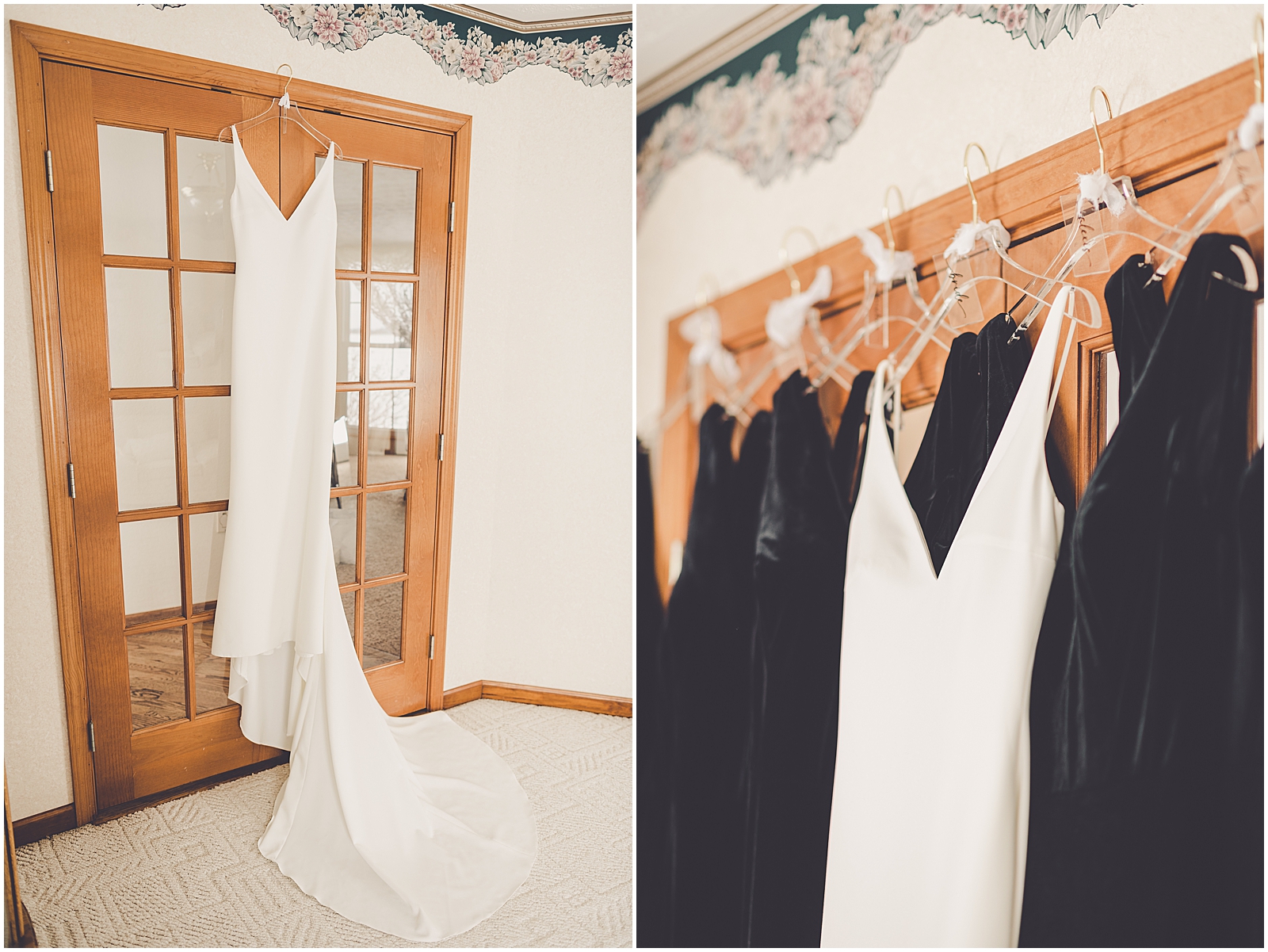 Kendall and Noah's snowy wedding day in St. Libory, Illinois with Chicagoland wedding photographer Kara Evans Photographer.