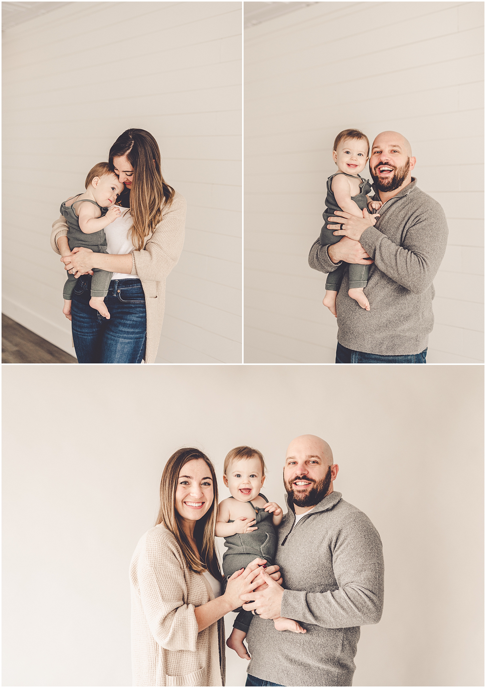 Family photography session with the DePaolo family at Kara Evans Photographer - Natural Light Studio Photographer in Kankakee, Illinois.