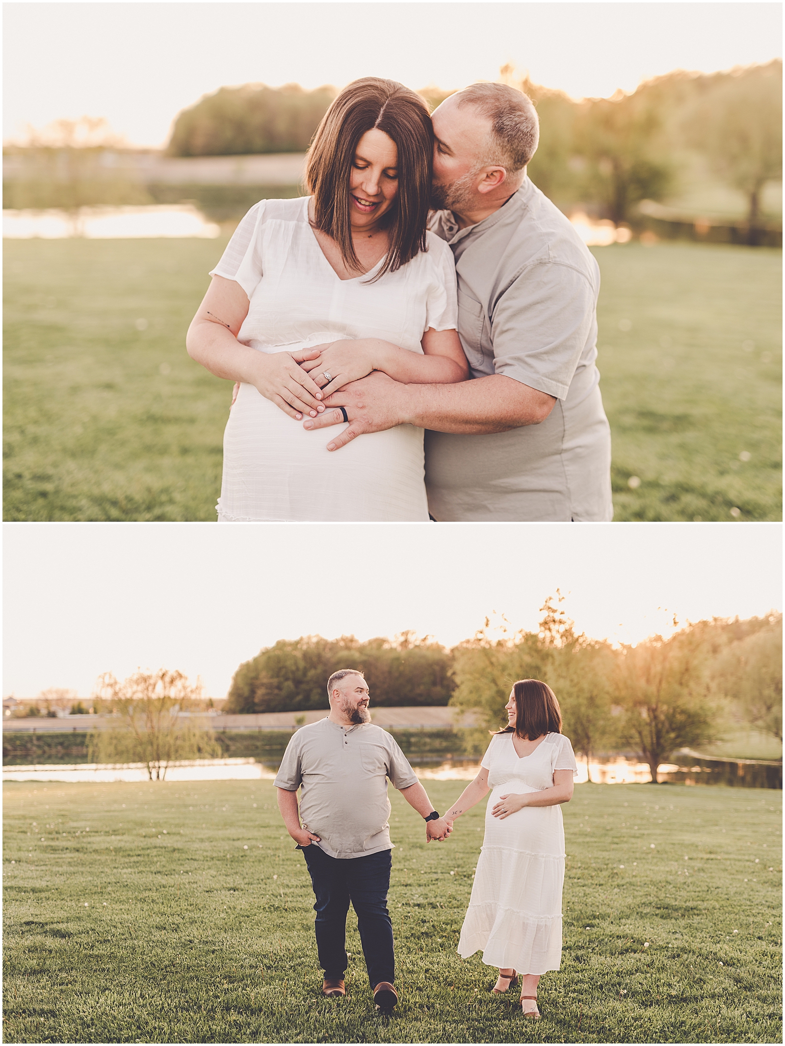 Spring maternity photos in Central Illinois with Chicagoland family photographer Kara Evans Photographer.