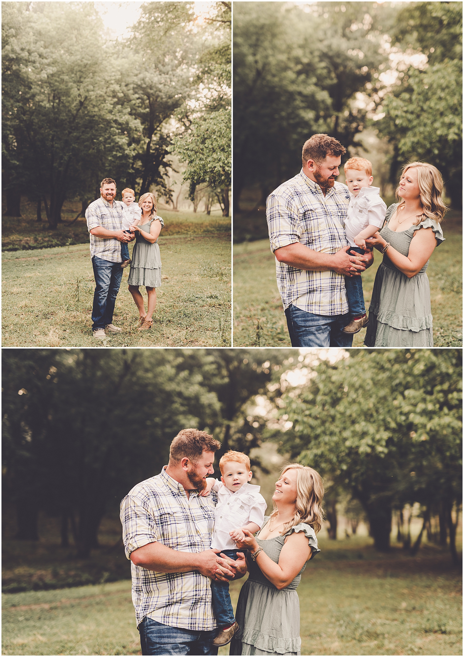 Summer farm family session in Watseka with the Wessels family and Kankakee County family photographer Kara Evans Photographer.