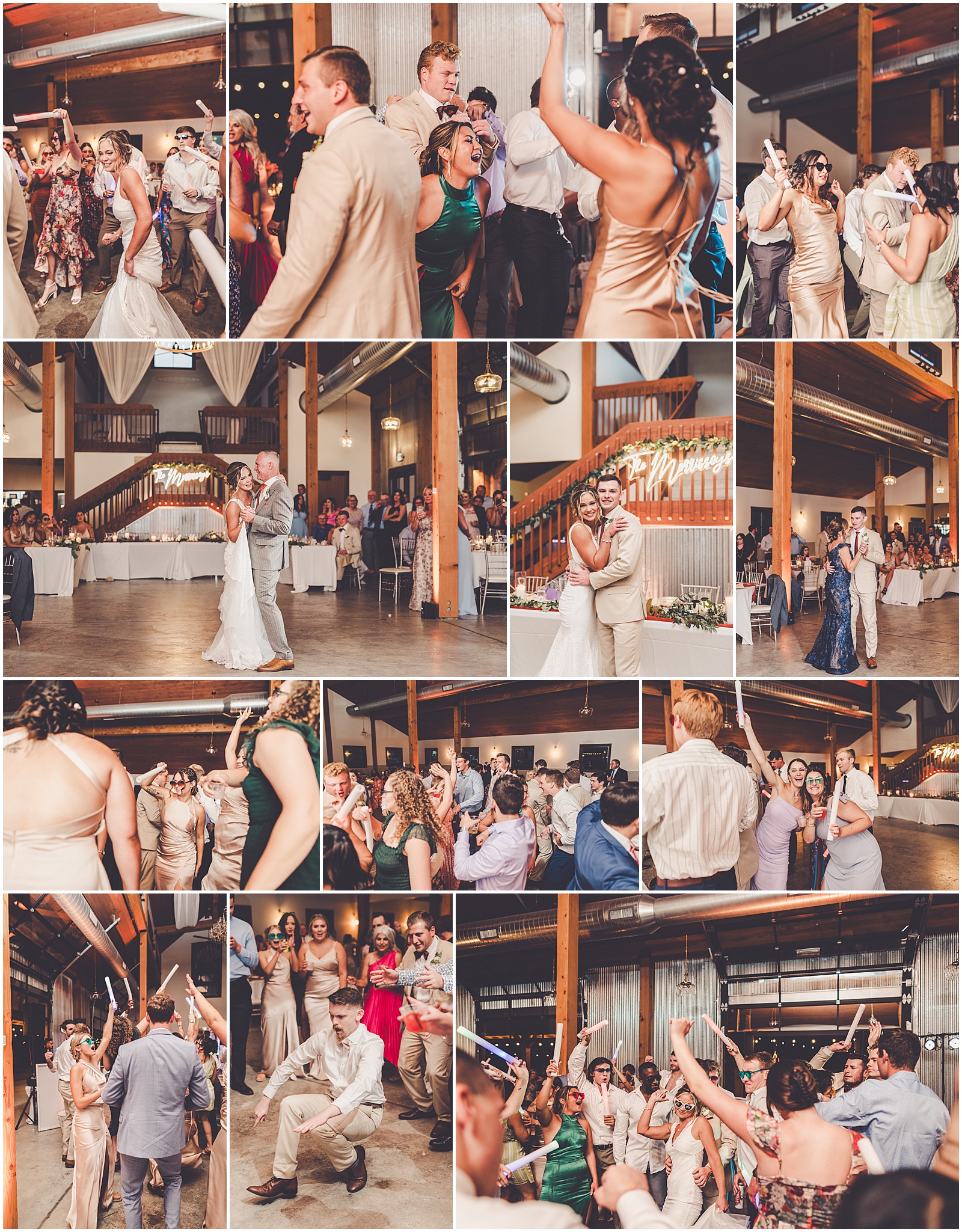Sidney and Brendan's summer White Oak Farm Venue wedding in Michigan City with Chicagoland wedding photographer Kara Evans Photographer.