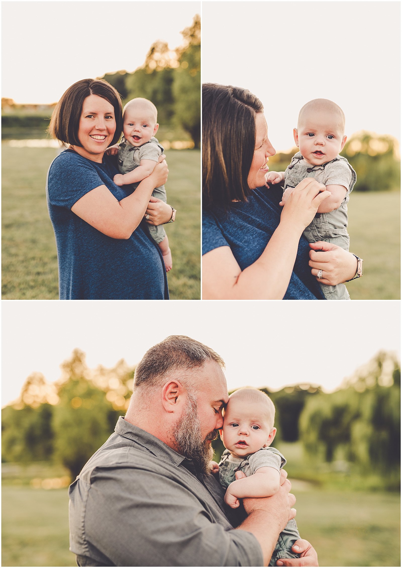 Central Illinois sunset family & milestone photography for the Evans family with Bourbonnais family photographer Kara Evans Photographer.