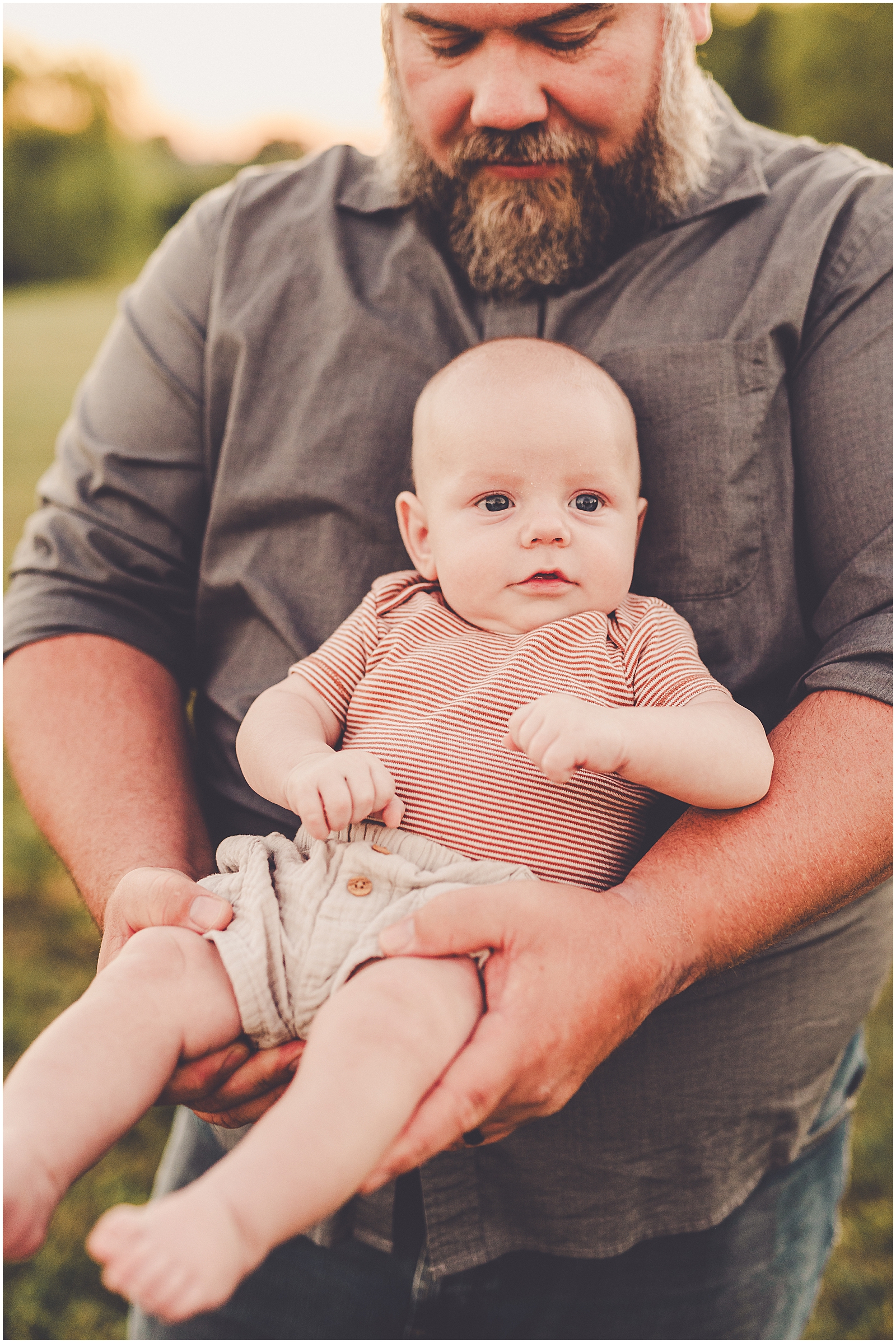 Central Illinois sunset family & milestone photography for the Evans family with Bourbonnais family photographer Kara Evans Photographer.