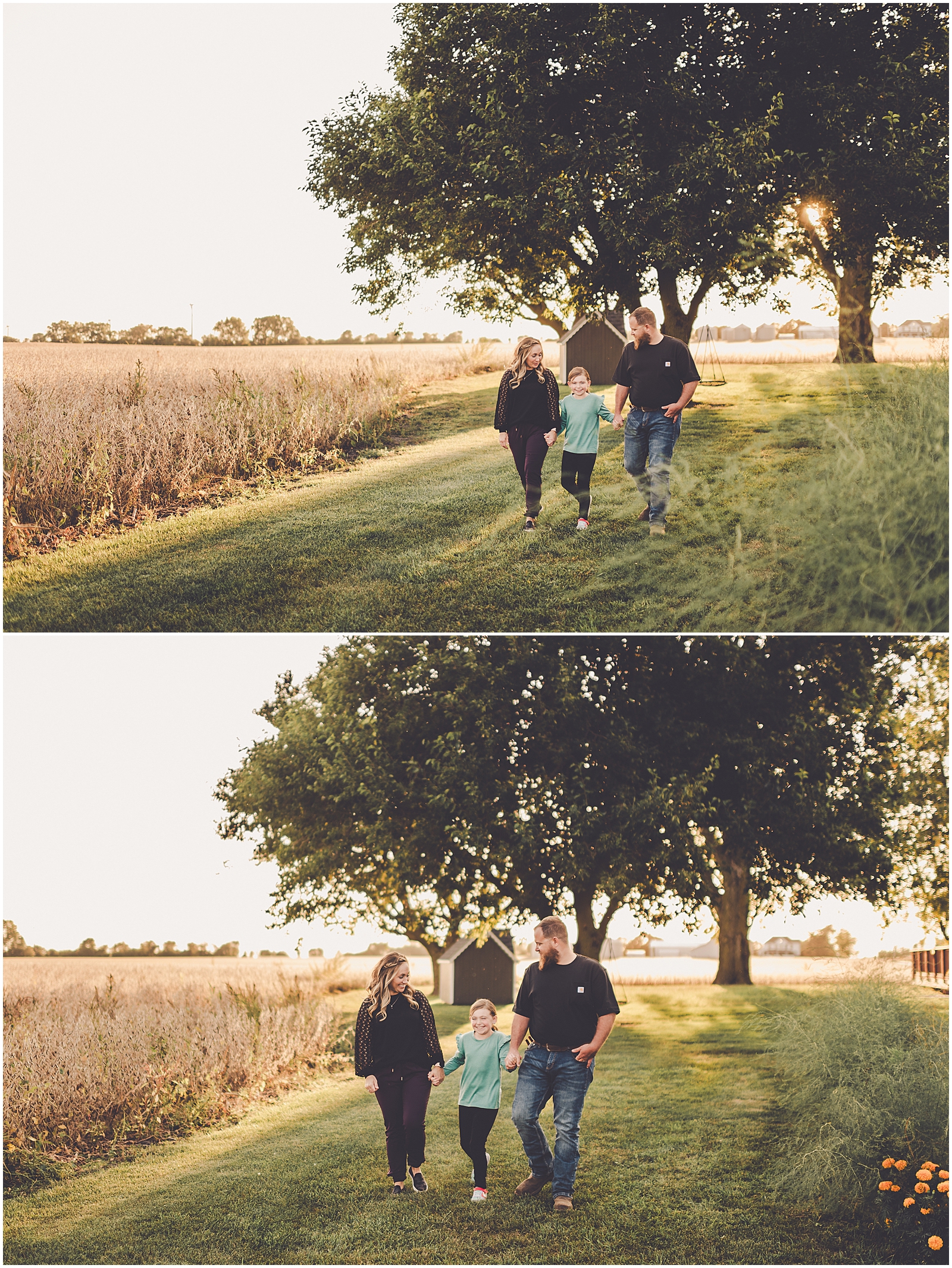 Iroquois County fall family photographer for the Clemmons family with Bourbonnais & Kankakee family photographer Kara Evans Photographer.