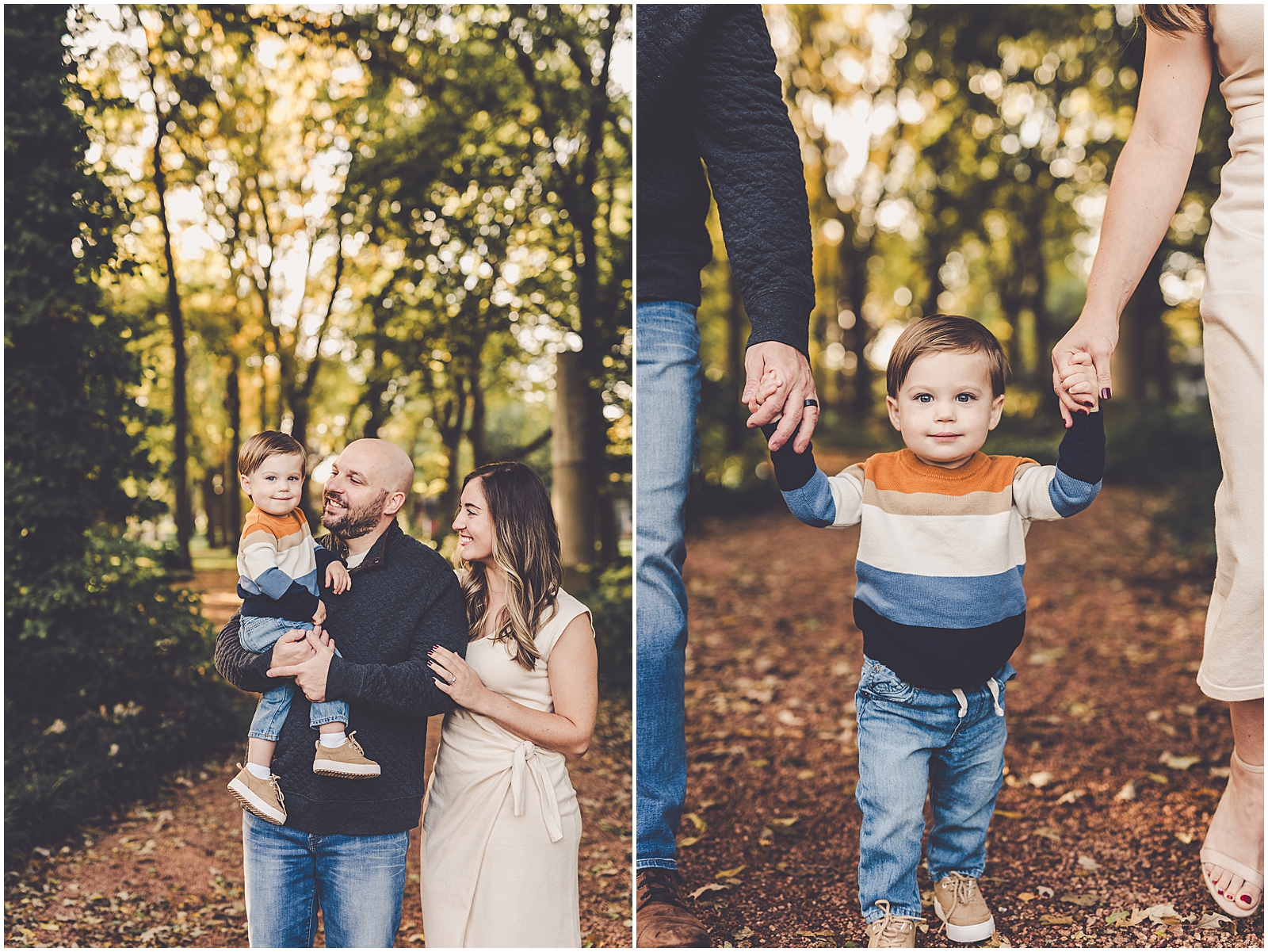 Fall mini sessions at Small Memorial Park in Kankakee with Bourbonnais and Kankakee County family photographer Kara Evans Photographer.