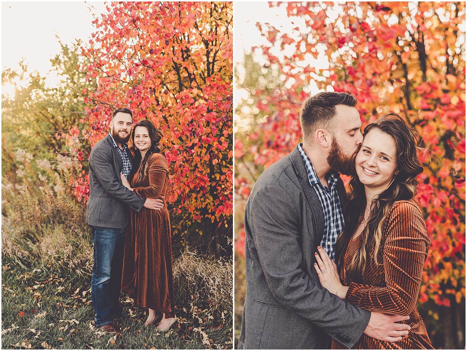 Fall four-month milestone & family session for the Schmidgall family with Kankakee County family photographer Kara Evans Photographer.