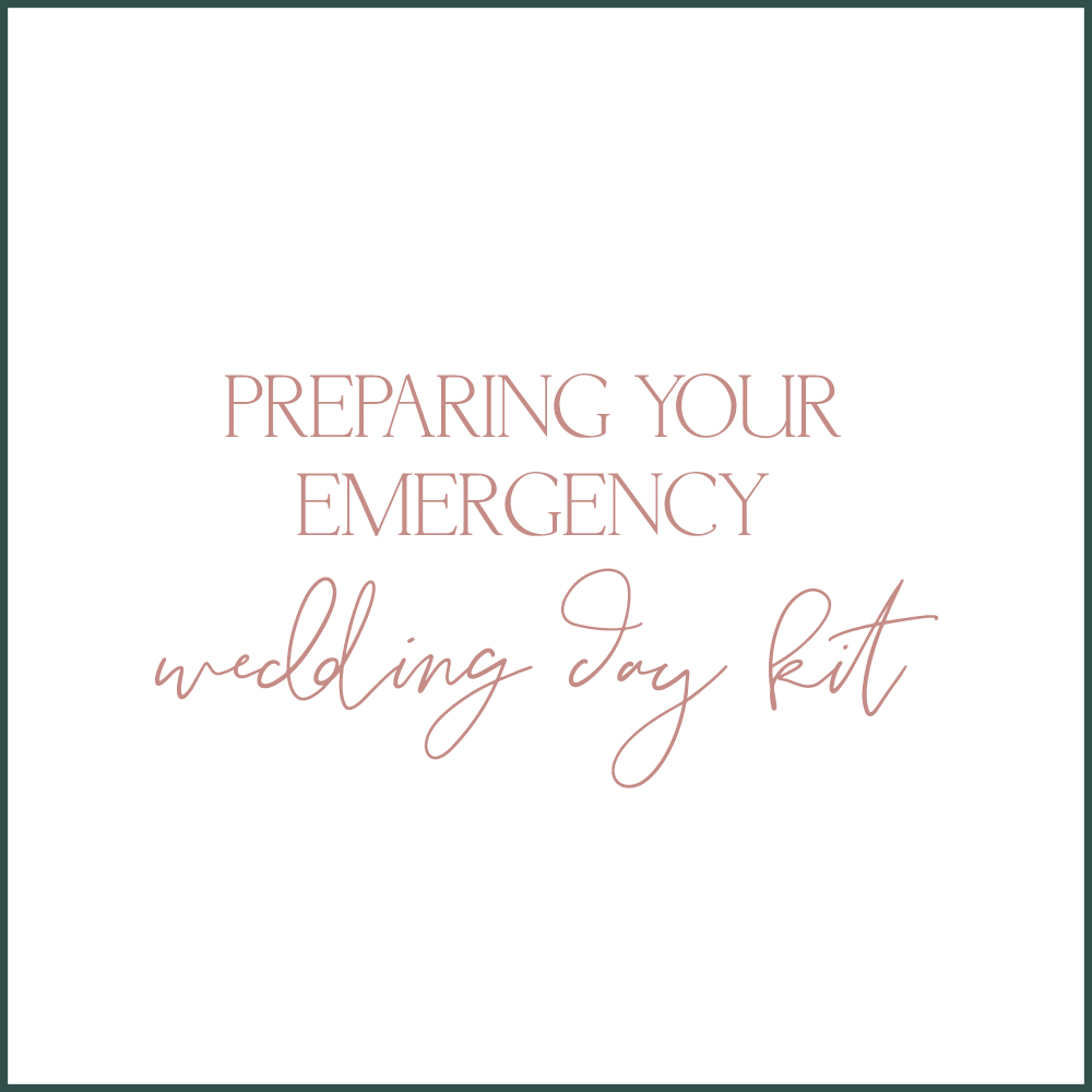 Kara Evans - Kara Evans Photographer - Central Illinois Wedding Photographer - Wedding Wednesday - Wedding Blogger - Emergency Wedding Day Kit - Preparing Your Emergency Wedding Day Kit