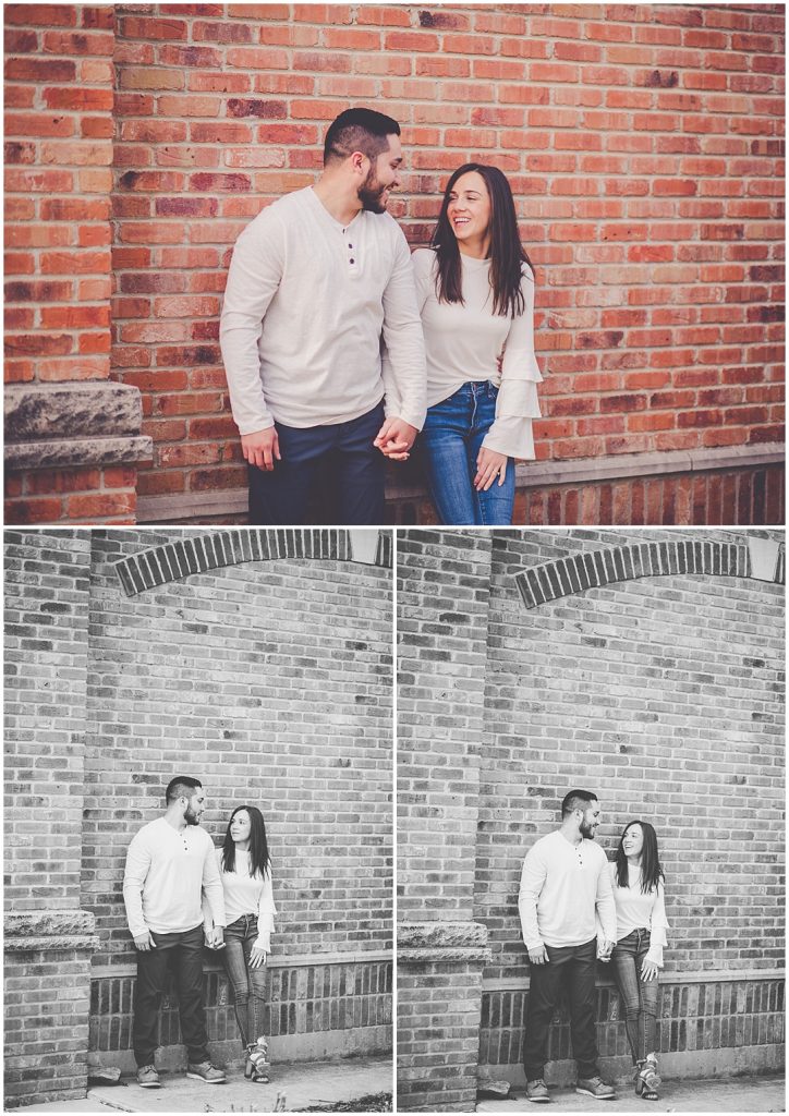 Kara Evans Photographer - Chicagoland Engagement Wedding Photographer - Downtown Frankfort Illinois - Frankfort Illinois Photos - Frankfort Illinois Photographer - Frankfort Engagement Session - Spring Engagement Photos