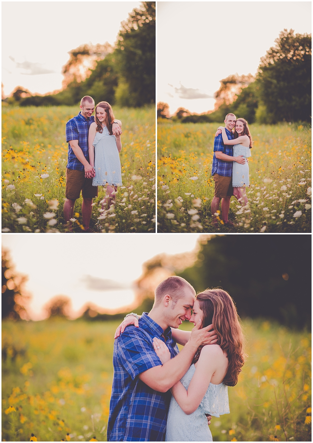 Kara Evans Photographer - Central Illinois Wedding and Engagement Photographer - Kankakee County Wedding Photographer - Perry Farm Engagement Photos - Summer Sunset Engagement Photos