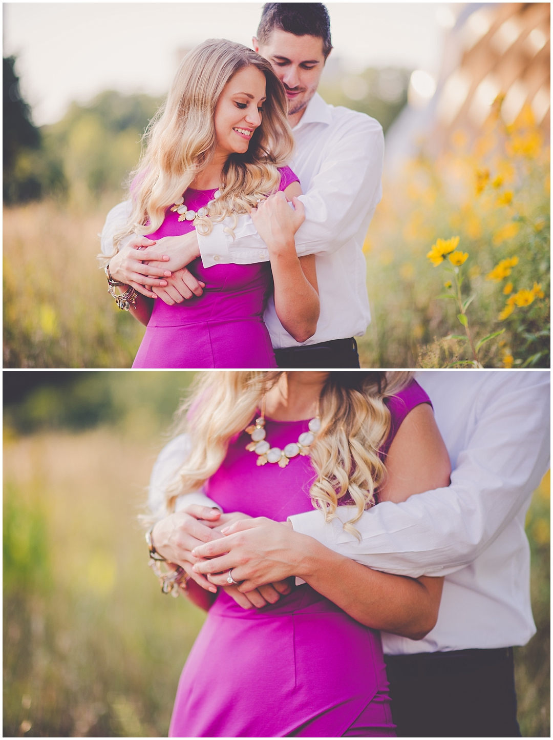 Kara Evans Photographer - Chicagoland Wedding Photographer - September Chicago Engagement Photos - Chicago Skyline Engagement Photos - Lincoln Park Nature Boardwalk Engagement - North Avenue Beach Engagement