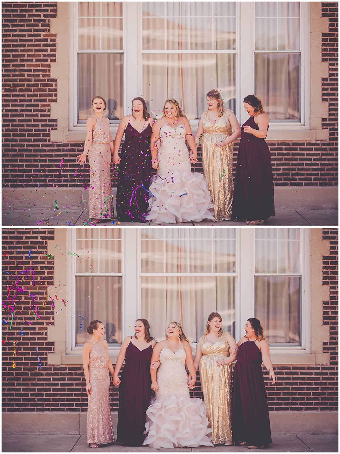 Kara Evans Photographer - Central Illinois Wedding Photographer - Chicagoland Wedding Photographer - Town & Country Events Milford IL Wedding - Town & Country Events Milford Wedding Photos - Burgundy, Pink, and Gold Brushstrokes Wedding - September Burgundy Wedding