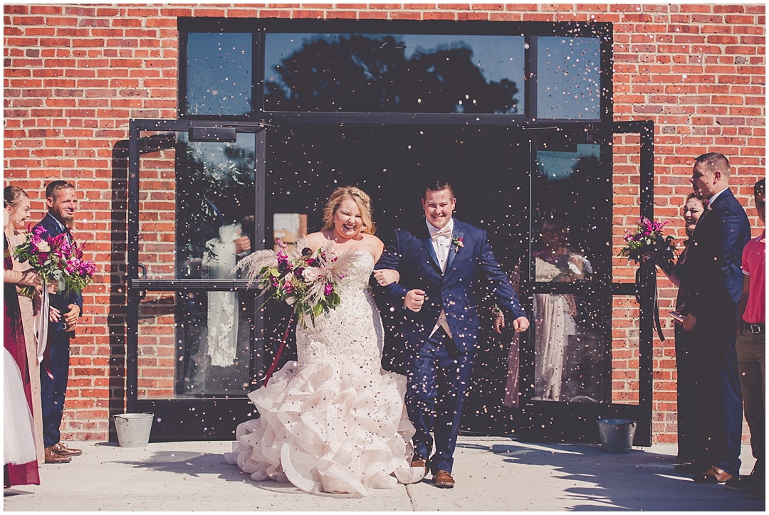 Kara Evans Photographer - Central Illinois Wedding Photographer - Chicagoland Wedding Photographer - Town & Country Events Milford IL Wedding - Town & Country Events Milford Wedding Photos - Burgundy, Pink, and Gold Brushstrokes Wedding - September Burgundy Wedding