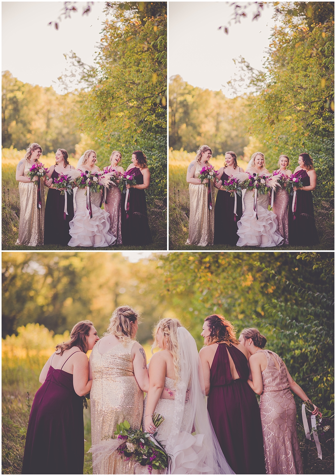 Kara Evans Photographer - Central Illinois Wedding Photographer - Chicagoland Wedding Photographer - Town & Country Events Milford IL Wedding - Town & Country Events Milford Wedding Photos - Burgundy, Pink, and Gold Brushstrokes Wedding - September Burgundy Wedding