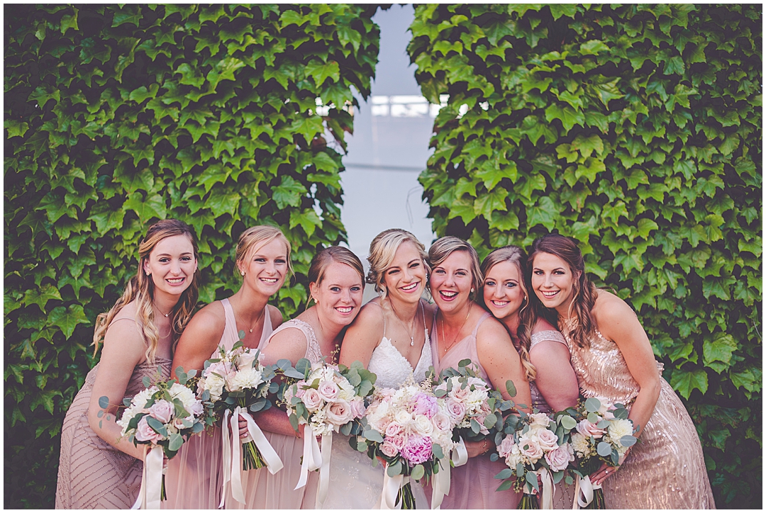 Mismatched wedding dresses style on wedding days - wedding Wednesday blog with Chicagoland wedding photographer Kara Evans Photographer.