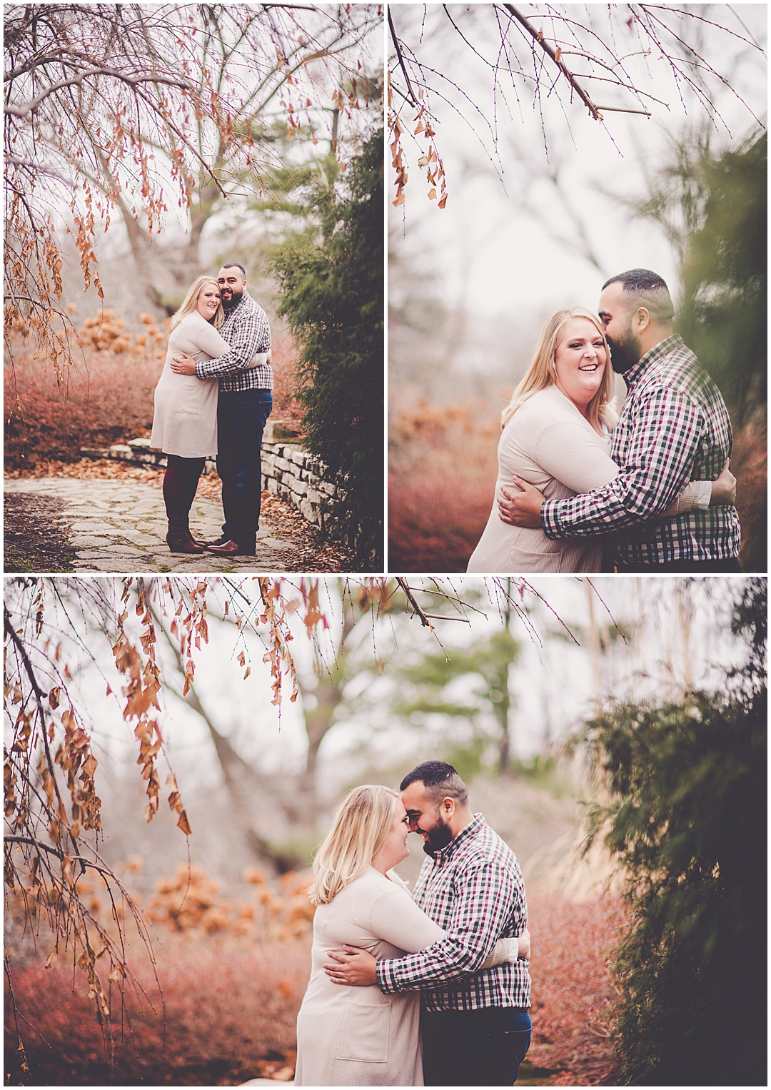 Winter Washington Park Engagement Photos in Springfield, Illinois with Kara Evans Photographer