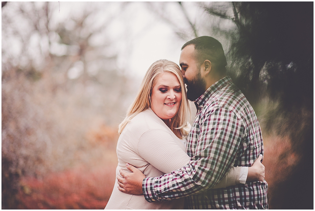 Winter Washington Park Engagement Photos in Springfield, Illinois with Kara Evans Photographer