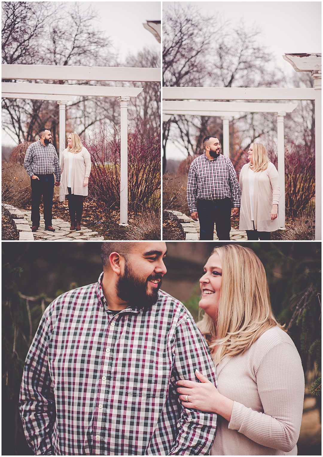 Winter Washington Park Engagement Photos in Springfield, Illinois with Kara Evans Photographer