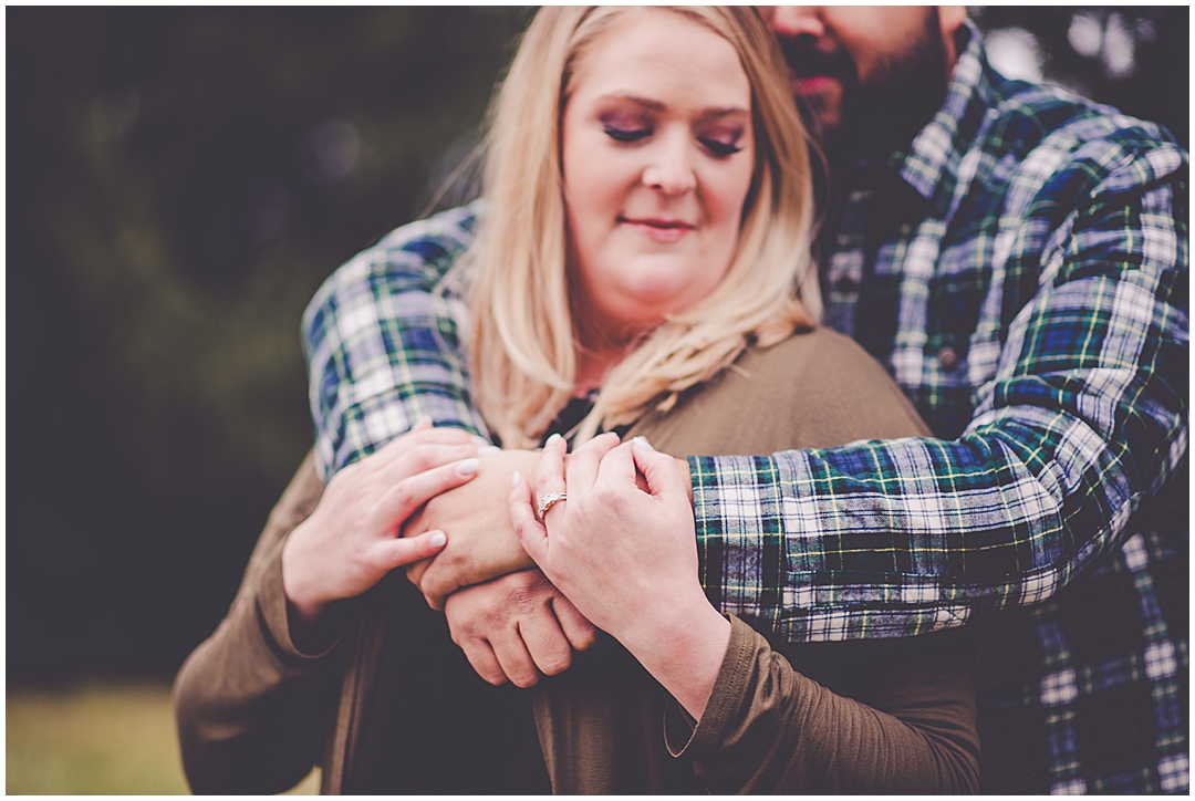 Winter Washington Park Engagement Photos in Springfield, Illinois with Kara Evans Photographer