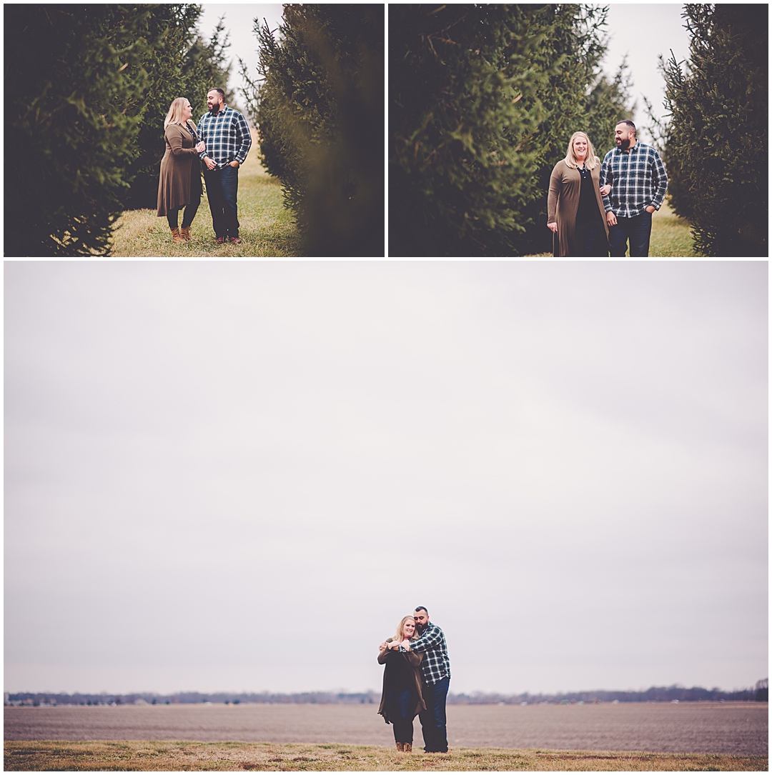 Winter Washington Park Engagement Photos in Springfield, Illinois with Kara Evans Photographer