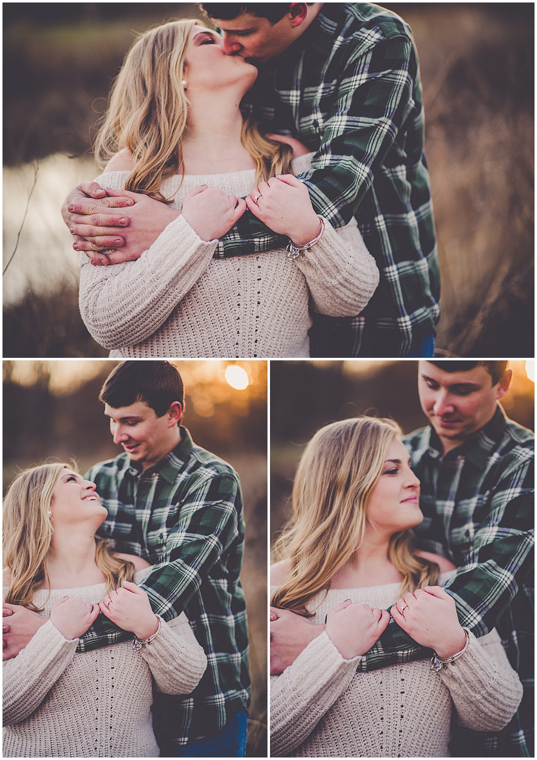 Lincoln Memorial Garden winter engagement photos in Springfield Illinois - Kara Evans Photographer Central Illinois and Chicagoland engagement photographer.