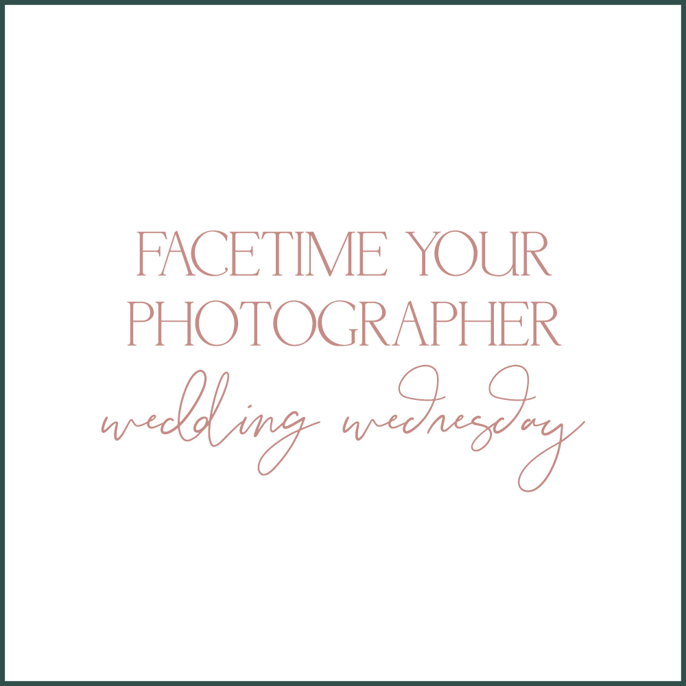 FaceTime your wedding photographer wedding Wednesday advice from Kara Evans Photographer - getting to know your wedding photographer advice.