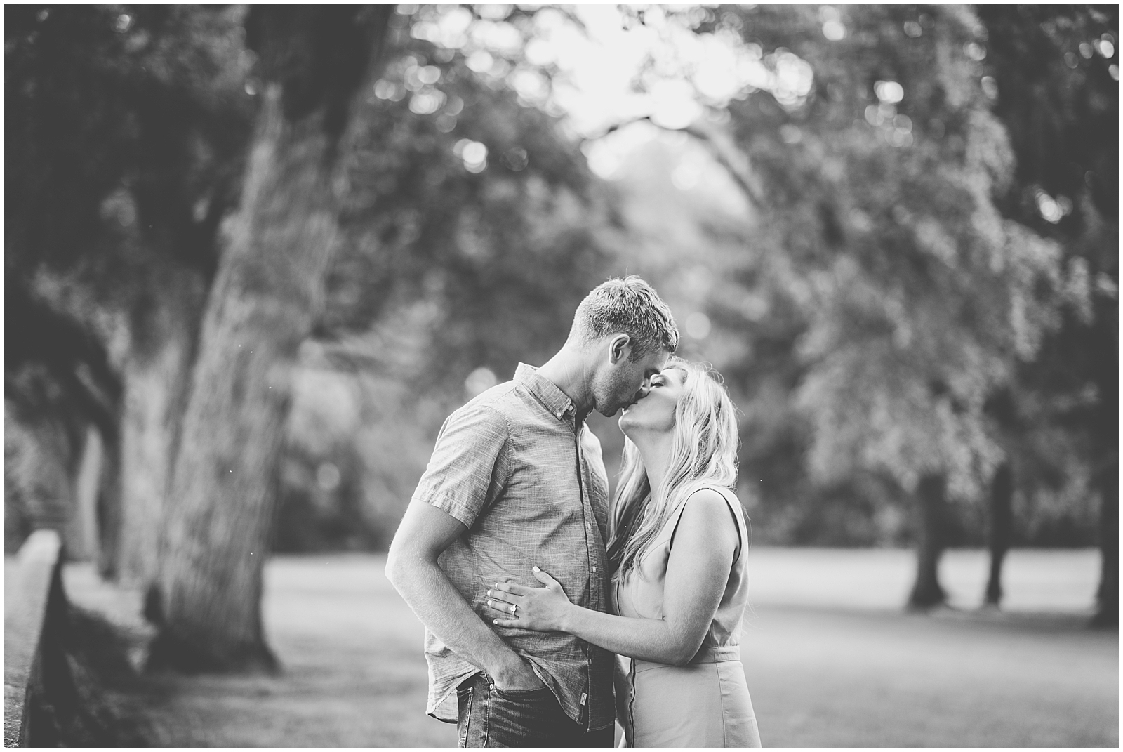 Spring Engagement Session in Milford, Illinois with Chicagoland wedding photographer Kara Evans Photographer.