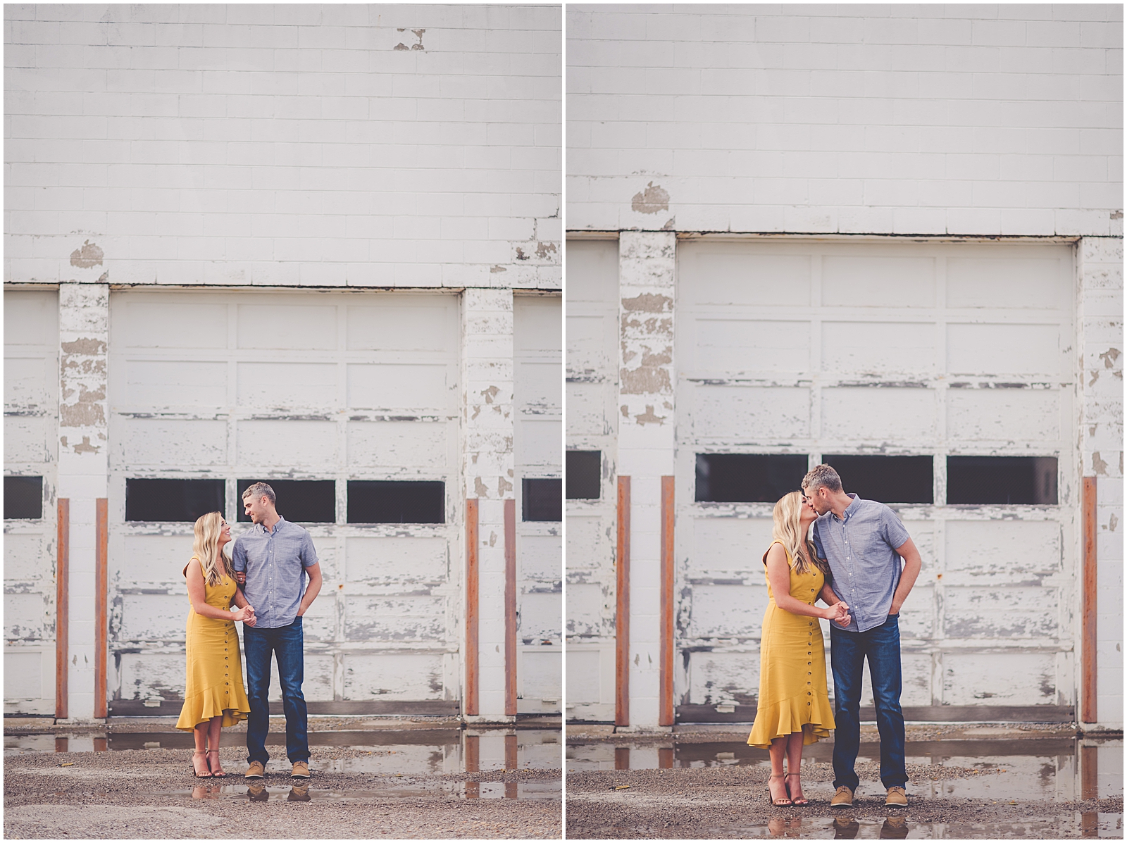 Spring Engagement Session in Milford, Illinois with Chicagoland wedding photographer Kara Evans Photographer.