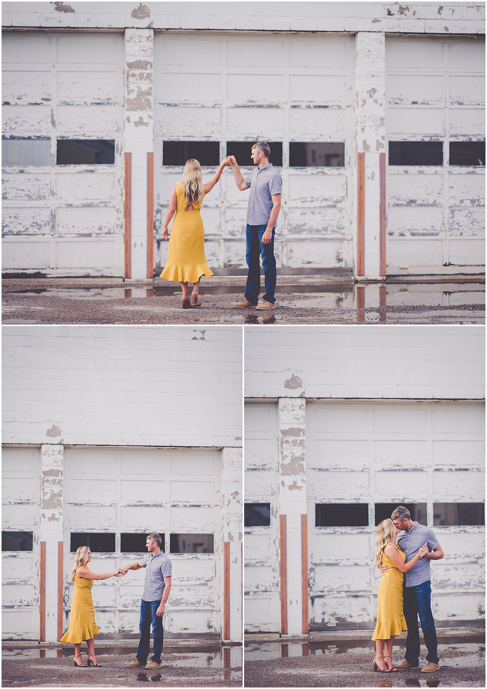 Spring Engagement Session in Milford, Illinois with Chicagoland wedding photographer Kara Evans Photographer.