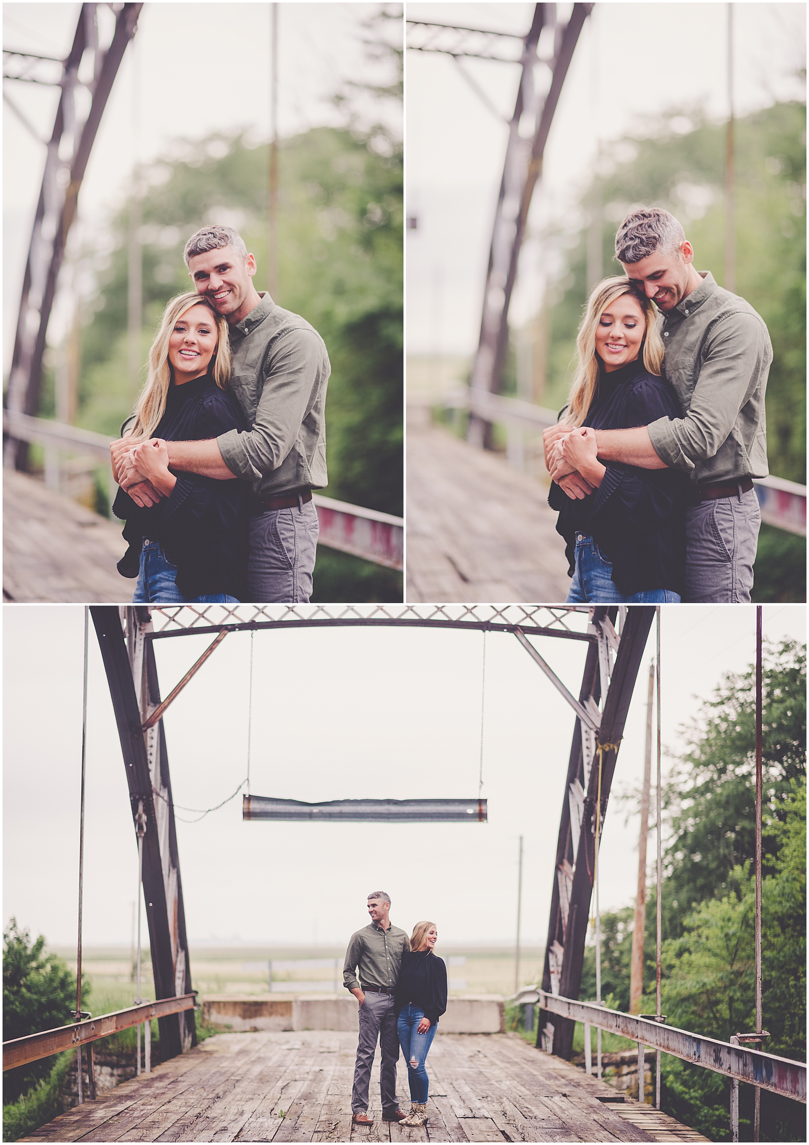 Spring Engagement Session in Milford, Illinois with Chicagoland wedding photographer Kara Evans Photographer.