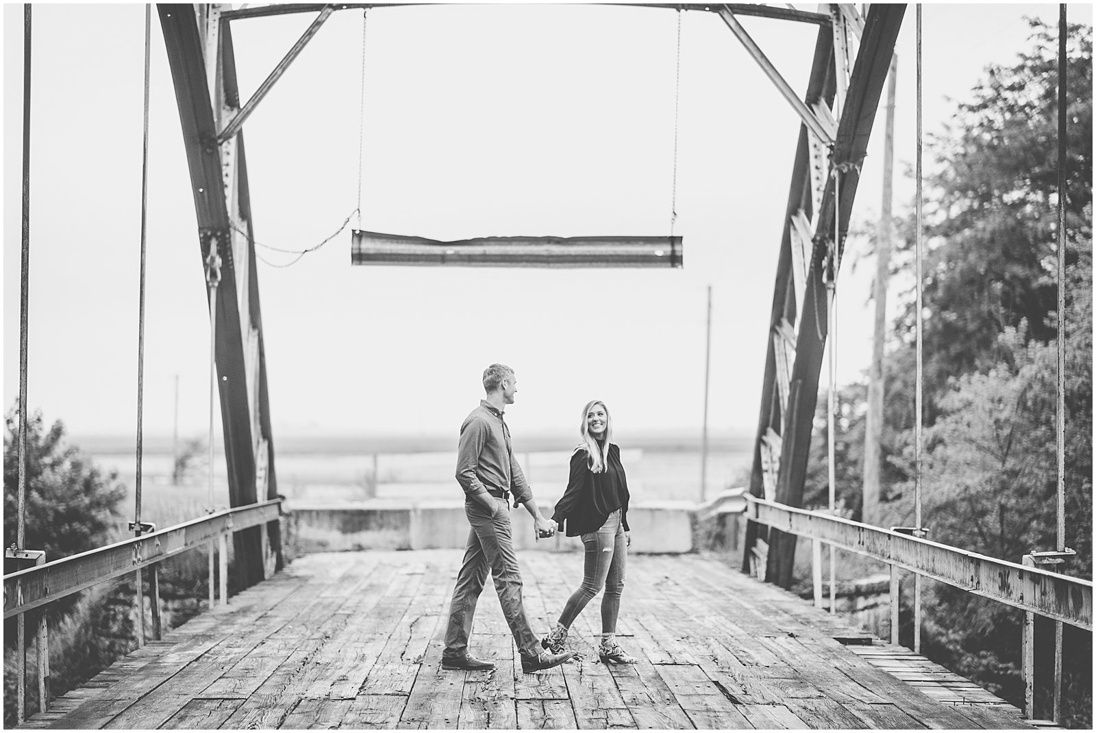 Spring Engagement Session in Milford, Illinois with Chicagoland wedding photographer Kara Evans Photographer.