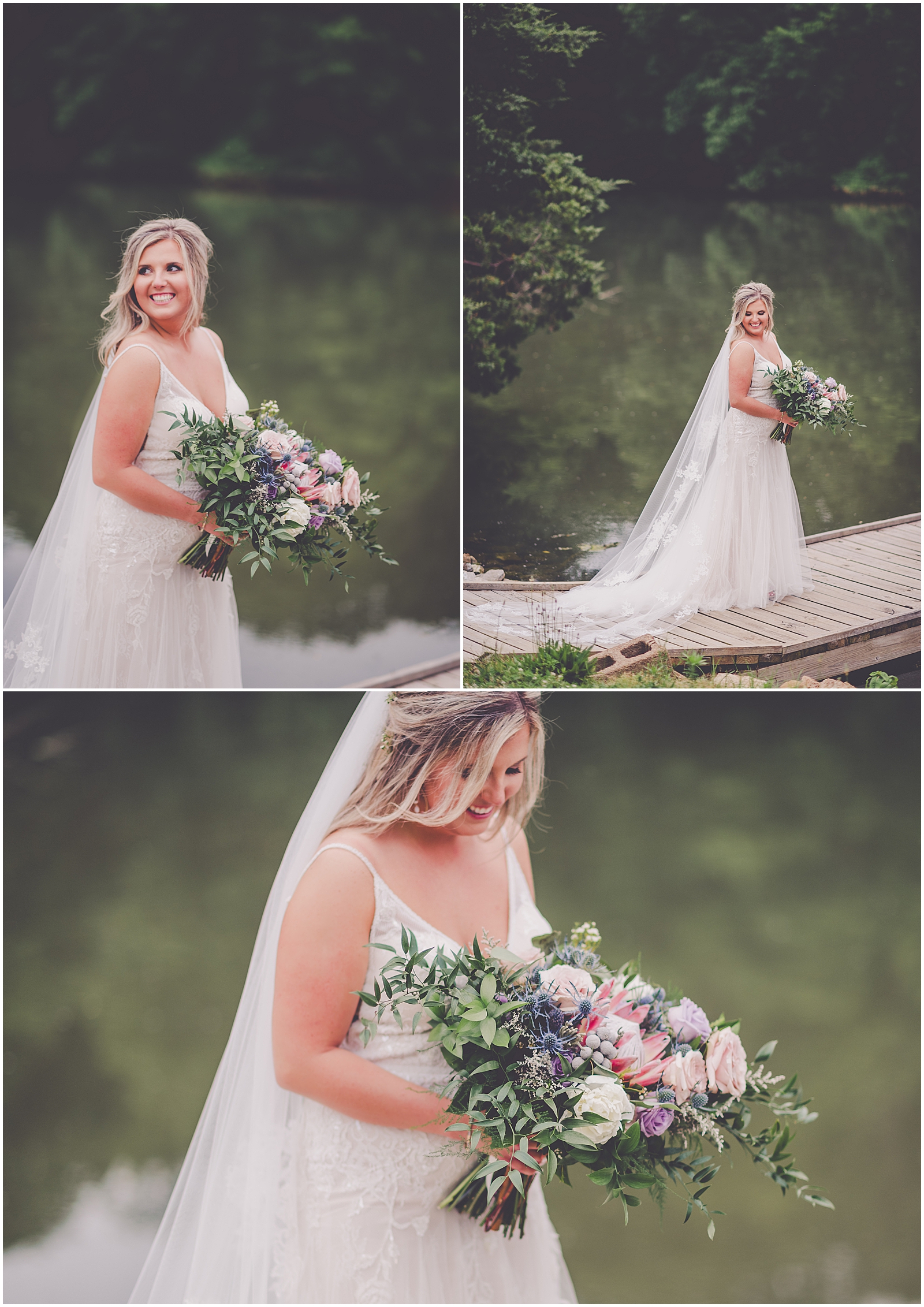 Boho wedding day at Hamilton's on the Lake in Jacksonville, Illinois with Chicagoland wedding photographer Kara Evans Photographer.