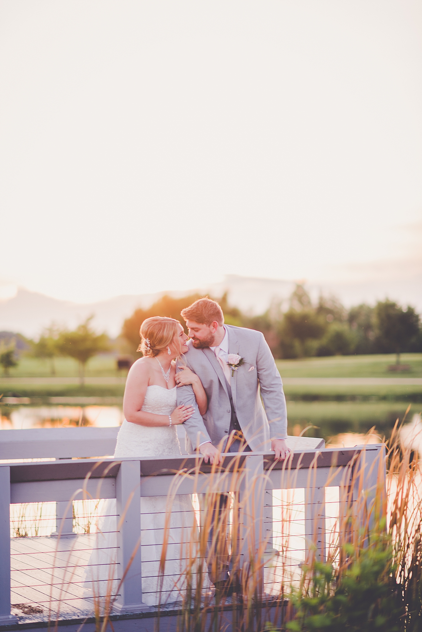 Katie and Sebastian's summer wedding day at Erin's Pavilion in Springfield, Illinois with Chicagoland photographer Kara Evans Photographer.