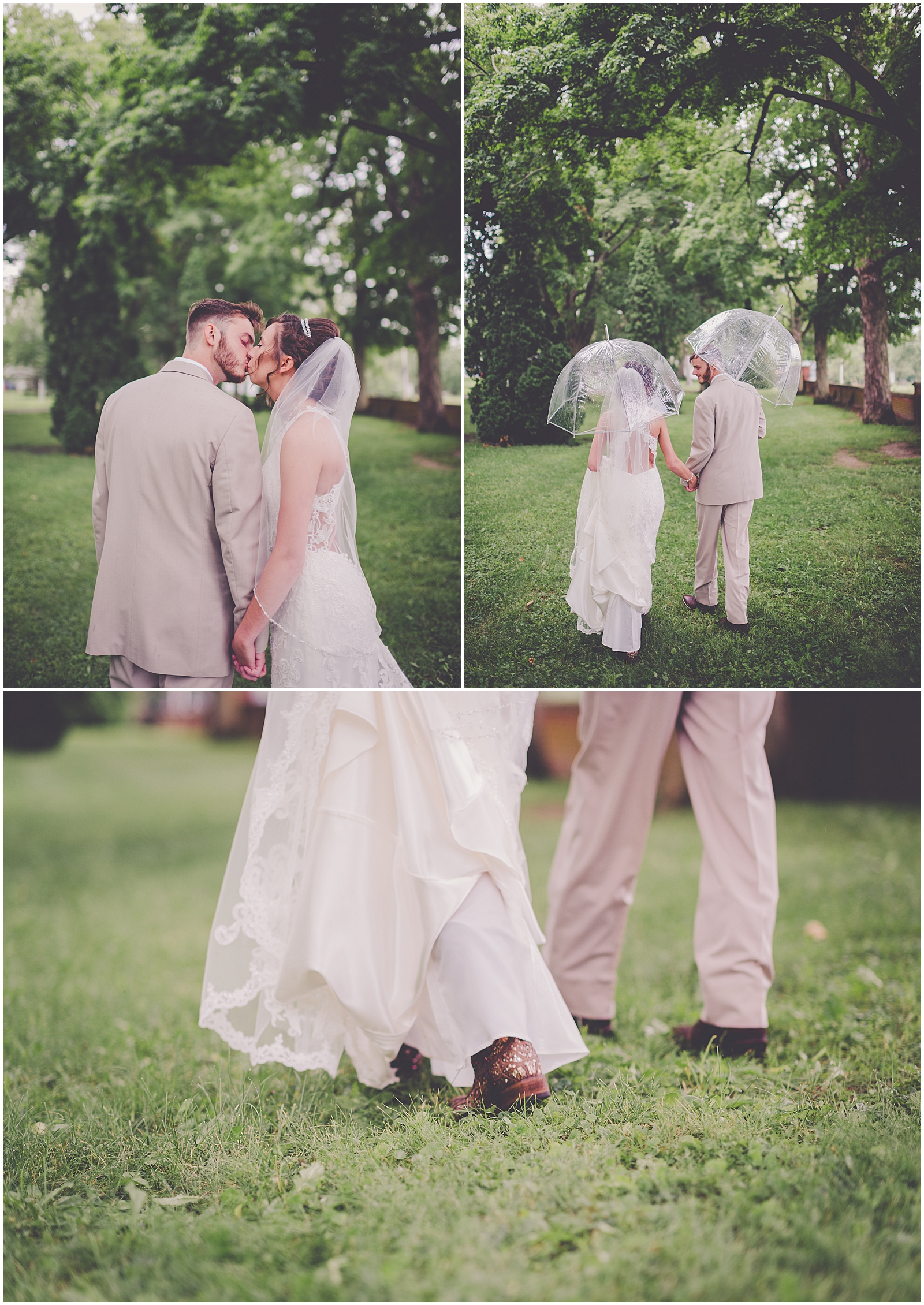 Kendall and Andrew's rustic elegance wedding at Town & Country Events in Milford, Illinois with Chicagoland wedding photographer Kara Evans Photographer.