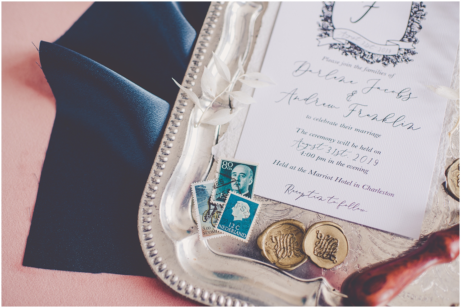 Five tips for unique wedding stationery with guest blogger Sage & Basil Design Studio and Chicagoland Wedding photographer Kara Evans Photographer.