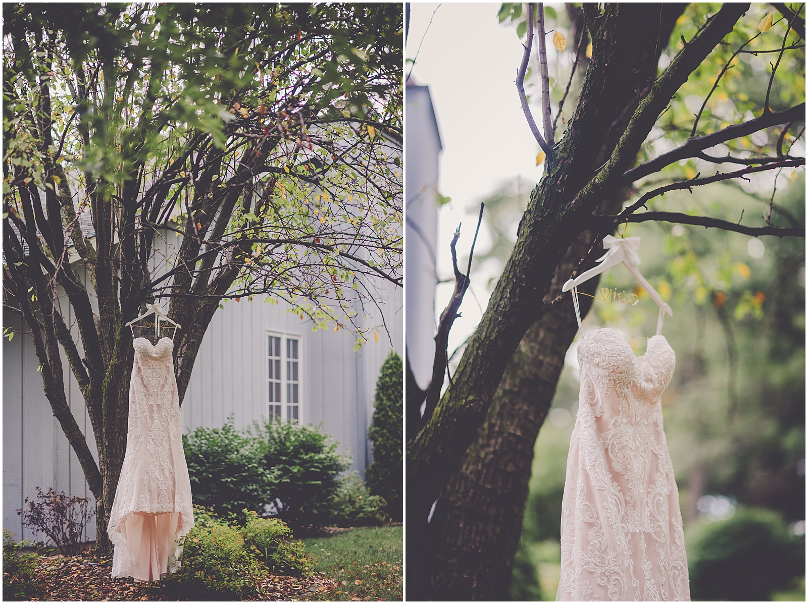 Courtney & Todd's dusty blue, greenery, and gold wedding day at St. Mary's Catholic Church in Beaverville, Illinois and Dunning Park in Iroquois, Illinois with Chicagoland wedding photographer Kara Evans Photographer.