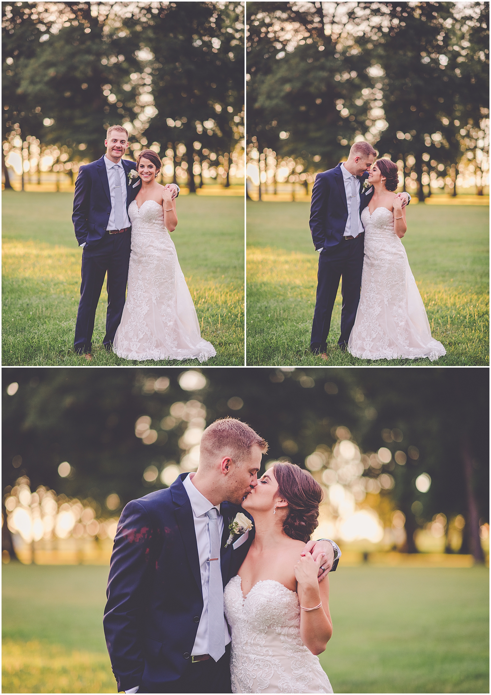 Courtney & Todd's dusty blue, greenery, and gold wedding day at St. Mary's Catholic Church in Beaverville, Illinois and Dunning Park in Iroquois, Illinois with Chicagoland wedding photographer Kara Evans Photographer.