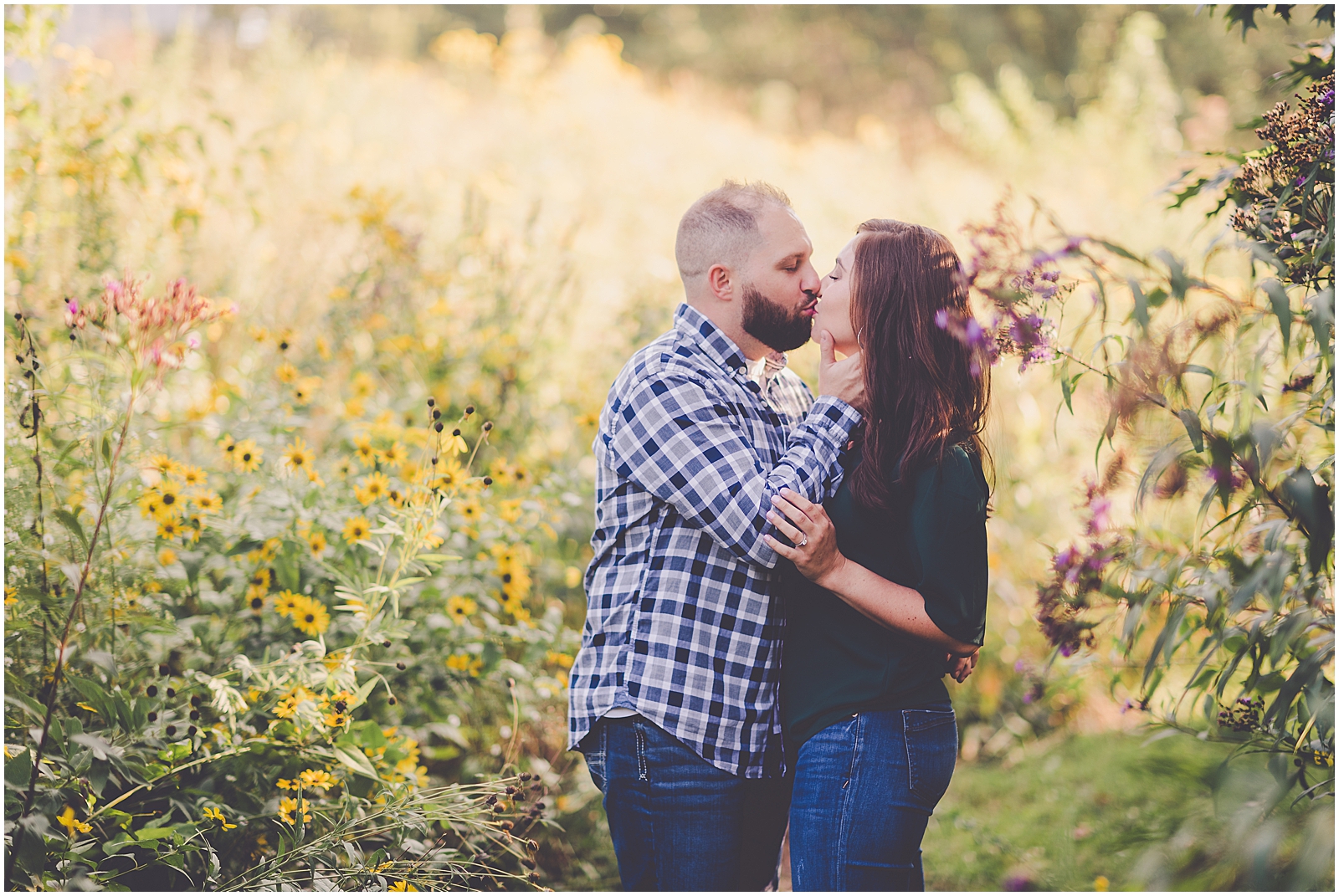 Colleen and Joel's Lincoln Park Nature Boardwalk engagement session in Chicago, Illinois with Chicagoland wedding photographer Kara Evans Photographer.