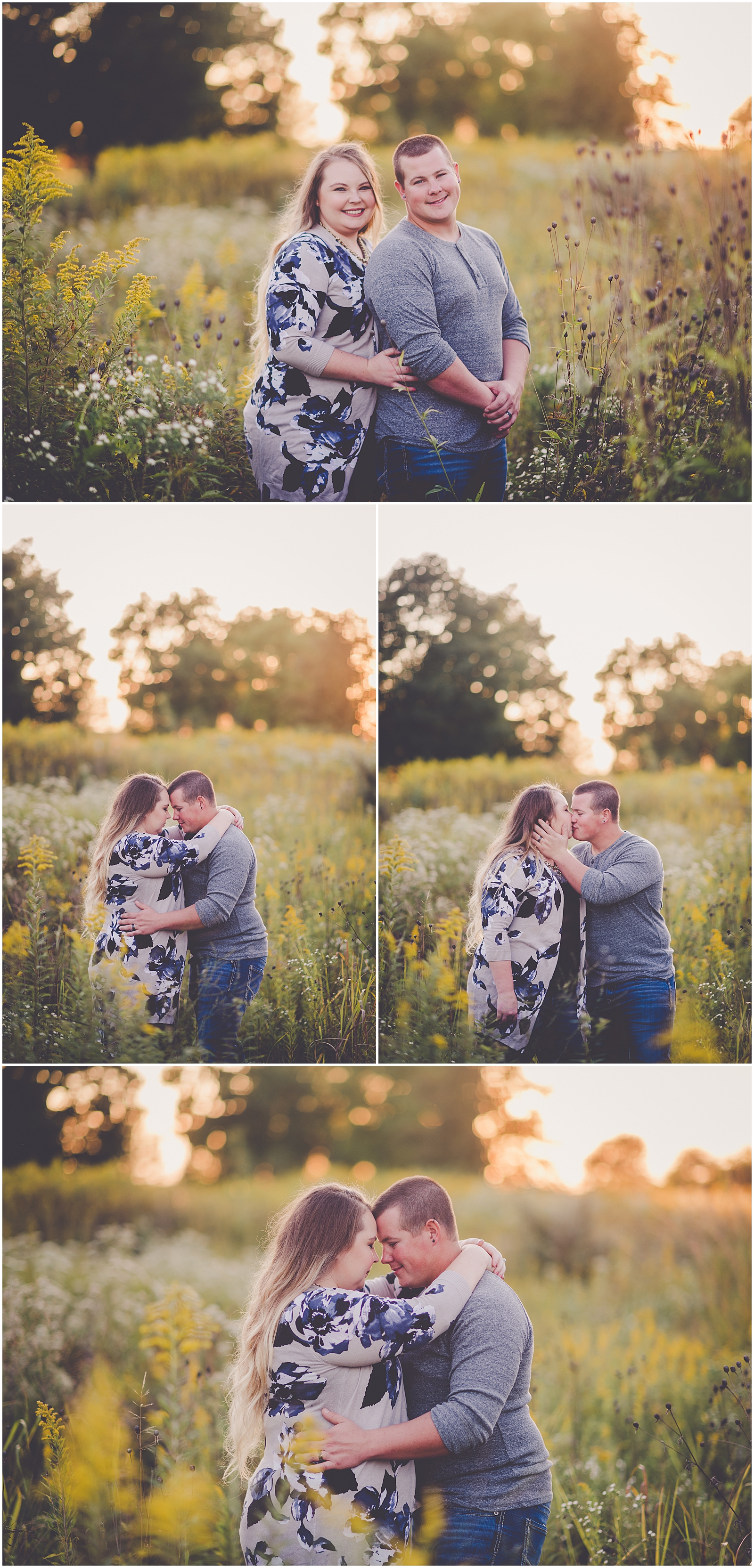 Perry Farm Park anniversary photos in Bourbonnais, Illinois with Kankakee wedding photographer Kara Evans Photographer.