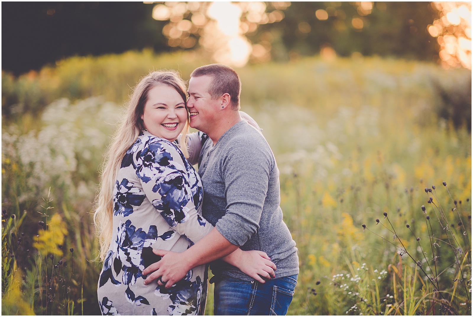 Perry Farm Park anniversary photos in Bourbonnais, Illinois with Kankakee wedding photographer Kara Evans Photographer.