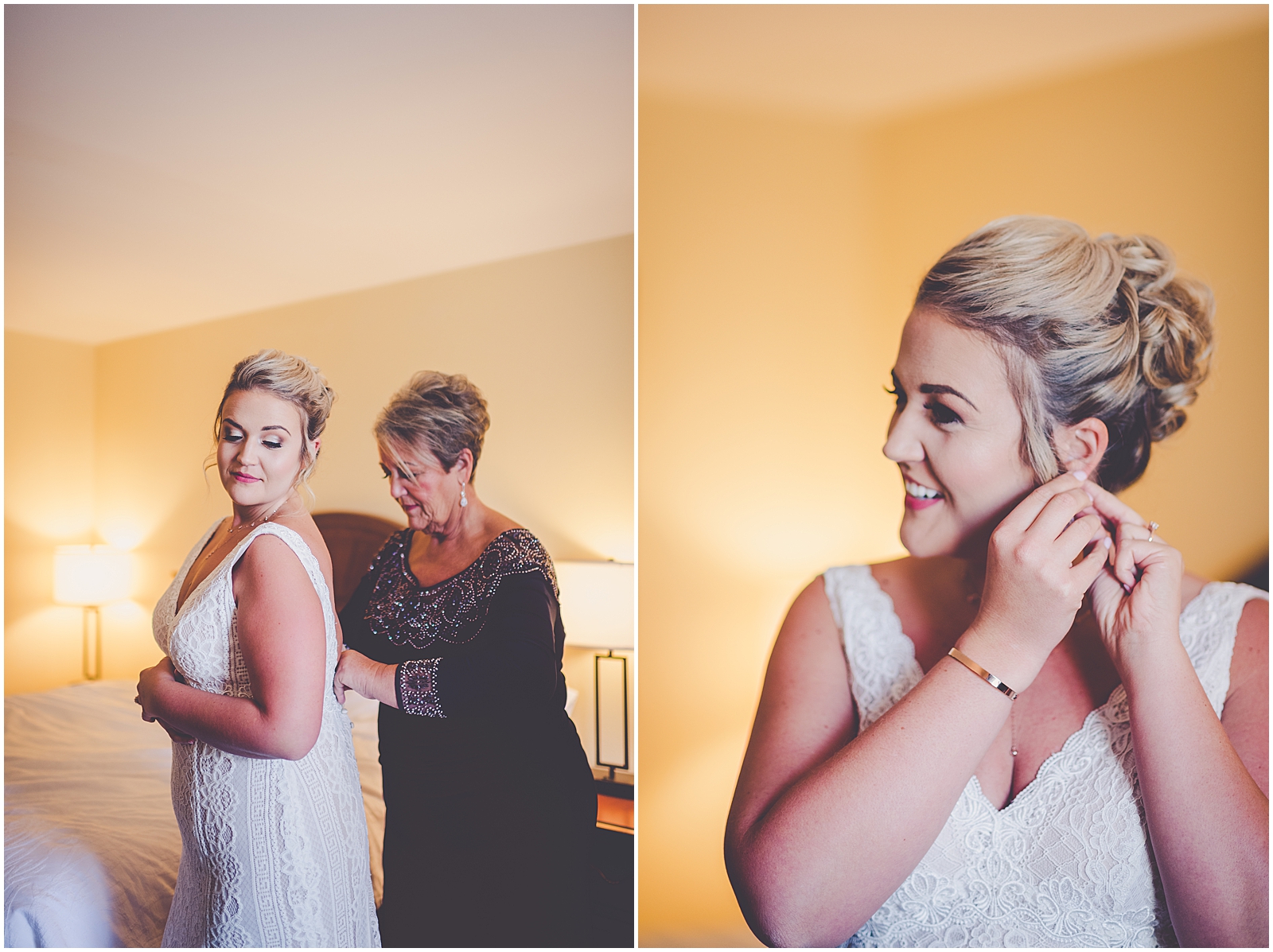 Chelsea and Tim's boho eclectic fall wedding day in Kankakee, Illinois - Maternity BVM wedding photos in Bourbonnais - with Chicagoland wedding photographer Kara Evans Photographer.