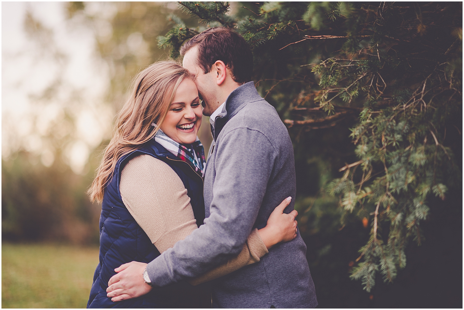 Meredith and Ryan's downtown Kankakee engagement photos and Kankakee Country Club engagement session in Kankakee with Chicagoland photographer Kara Evans Photographer.